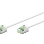 Goobay 74357 Ultra-lokans CAT 8.1 komunikācijas kabelis, Slim, U/FTP, 0,15 m, balts | Goobay