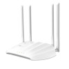 TP-LINK | Access Point | TL-WA1201 | 802.11ac | 2.4GHz/5 GHz | 300+867 Mbit/s | 10/100/1000 Mbit/s | Ethernet LAN (RJ-45) ports 1 | MU-MIMO Jā | bez PoE | Antenas tips 4 fiksētas augstas veiktspējas