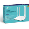 TP-LINK | Access Point | TL-WA1201 | 802.11ac | 2.4GHz/5 GHz | 300+867 Mbit/s | 10/100/1000 Mbit/s | Ethernet LAN (RJ-45) ports 1 | MU-MIMO Jā | bez PoE | Antenas tips 4 fiksētas augstas veiktspējas