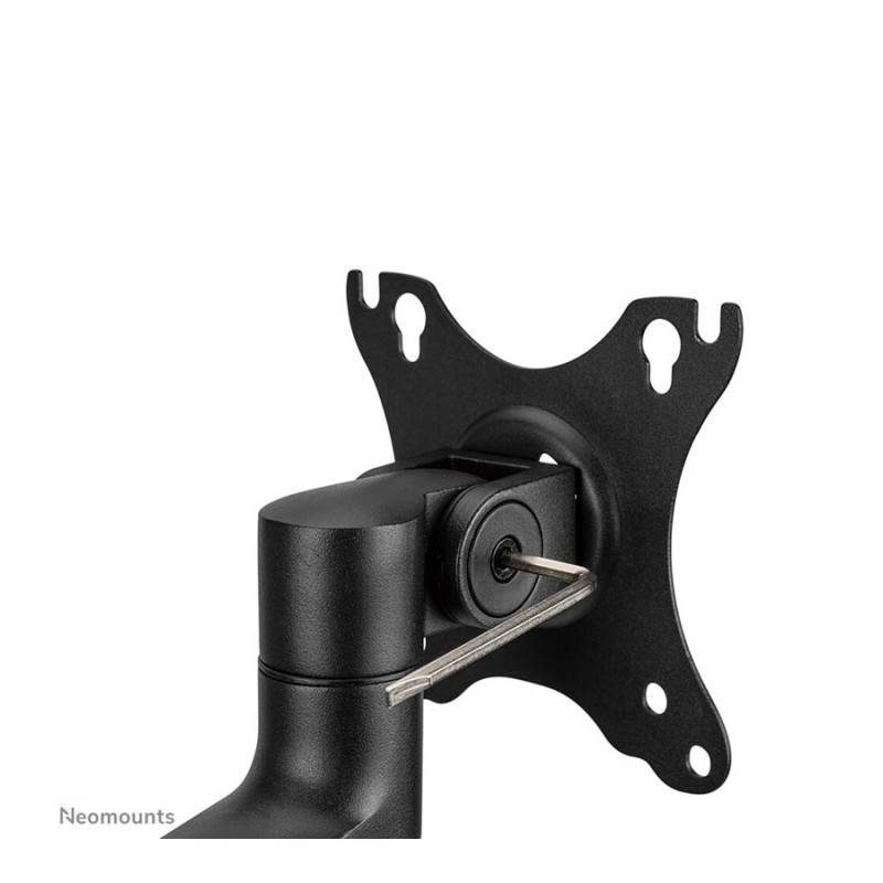 Neomounts Desk Mount | DS60-425BL1 Monitoru roka | Regulējams augstums, Rotācija, Noliekšana, Pagriešana | 17-27