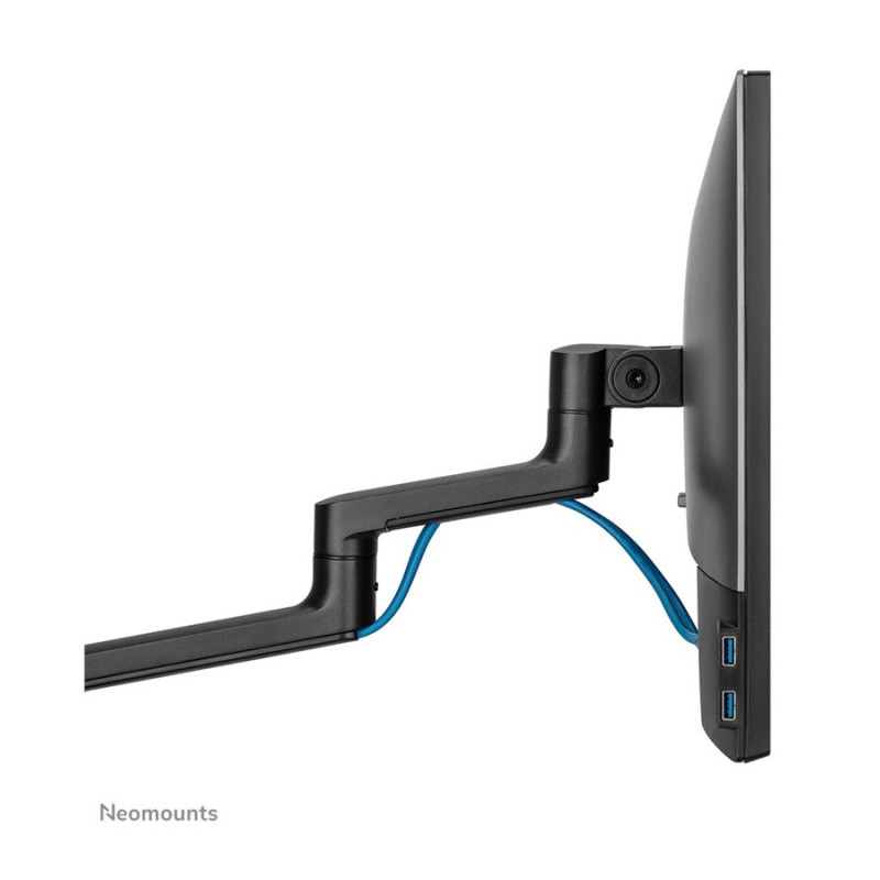 Neomounts Desk Mount | DS60-425BL1 Monitoru roka | Regulējams augstums, Rotācija, Noliekšana, Pagriešana | 17-27