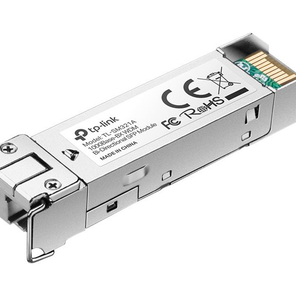 TP-LINK | 1000Base-BX WDM divvirzienu SFP modulis | TL-SM321A-2 | 9/125 μm SMF (vienmoduļa šķiedra) | 9/125 μm SMF (vienmoduļa šķiedra)