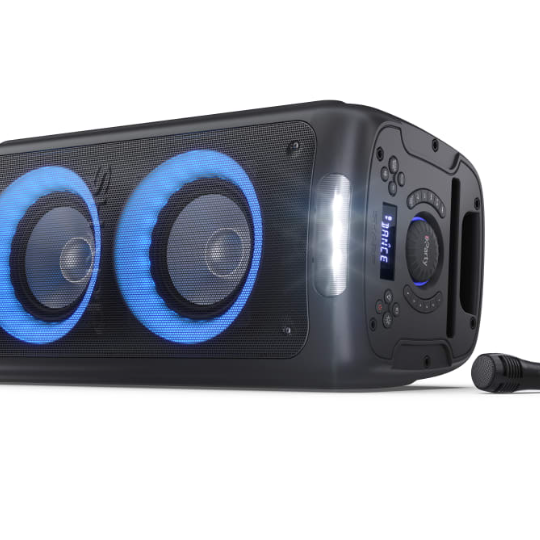 Sharp PS-949 Party Speaker ar iebūvētu akumulatoru | Sharp | Party Speaker | PS-949 XParty Street Beat | 132 W | Ūdensizturīgs | Bluetooth | Bezvadu savienojums | Portatīvs | Melns