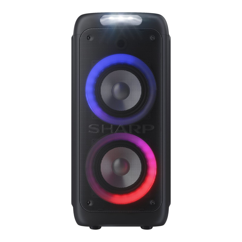 Sharp PS-949 Party Speaker ar iebūvētu akumulatoru | Sharp | Party Speaker | PS-949 XParty Street Beat | 132 W | Ūdensizturīgs | Bluetooth | Bezvadu savienojums | Portatīvs | Melns