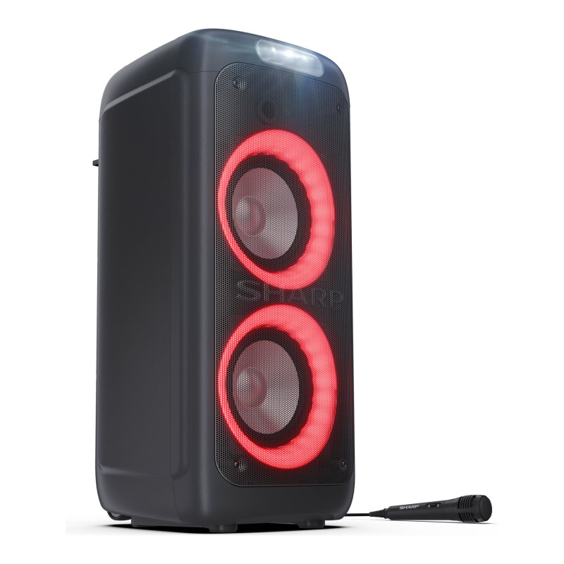 Sharp PS-949 Party Speaker ar iebūvētu akumulatoru | Sharp | Party Speaker | PS-949 XParty Street Beat | 132 W | Ūdensizturīgs | Bluetooth | Bezvadu savienojums | Portatīvs | Melns
