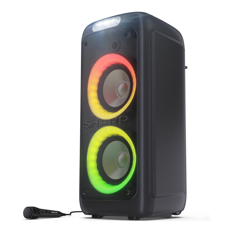 Sharp PS-949 Party Speaker ar iebūvētu akumulatoru | Sharp | Party Speaker | PS-949 XParty Street Beat | 132 W | Ūdensizturīgs | Bluetooth | Bezvadu savienojums | Portatīvs | Melns