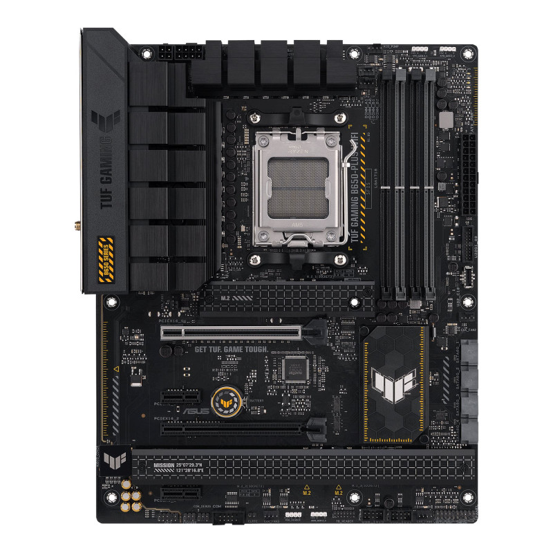 Asus | TUF GAMING B650-PLUS WIFI | Procesoru saime AMD | Procesora ligzda AM5 | DDR5 DIMM | Atmiņas sloti 4 | Atbalstītie cietā diska interfeisi SATA, M.2 | SATA savienotāji 4 | Chipsets AMD B650 | ATX