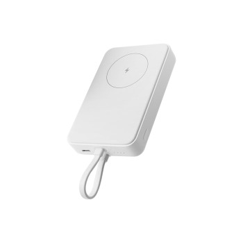 Xiaomi 33W magnētiskais power bank 10000mAh (integrēts kabelis) | 10000 mAh | Balta