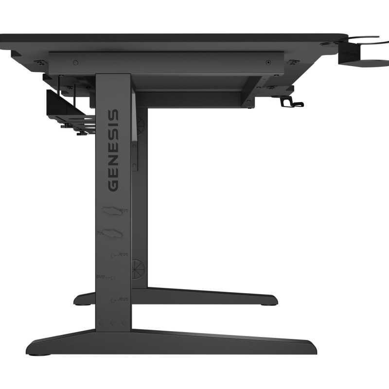 Genesis | Modular Gaming Desk | Holm 140 RGB | Anthracite Black