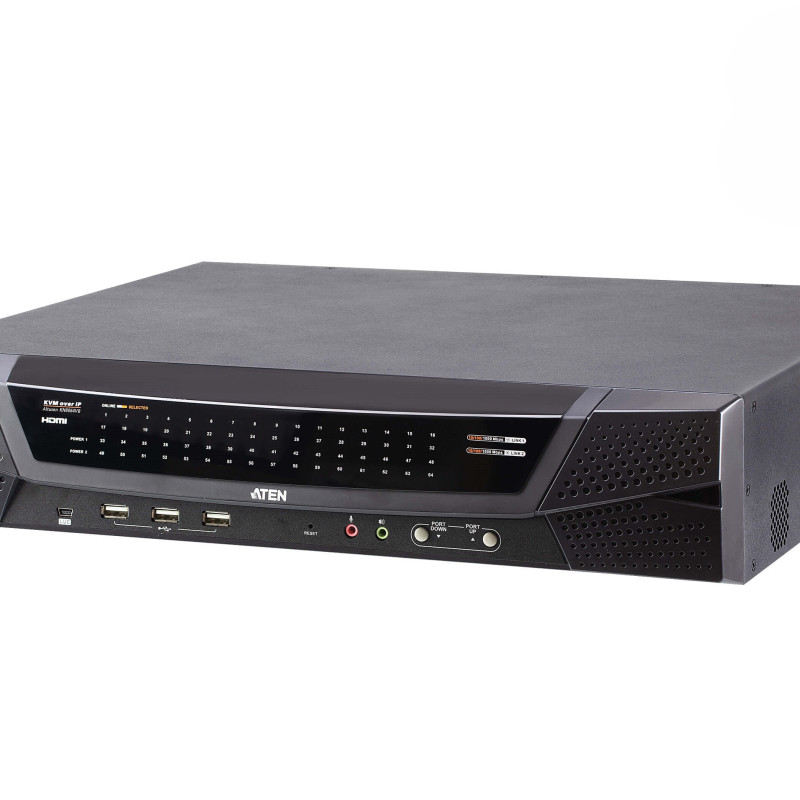Aten | 1L/8-attālināta koplietošana 64P C5 KVM pār IP pārslēdzējs | KN8064VB