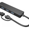 Natec USB 3.0 HUB, Mayfly, 4 porti, melns | Natec | USB 3.0 HUB, Mayfly, 4 porti | Moth NHU-1342 | melns | 0.15 m