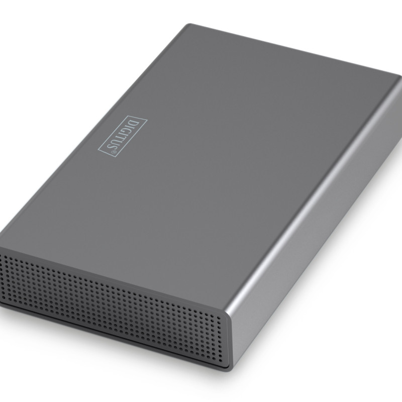 Digitus USB 3.0 cietā diska korpuss, 3.5", SATA, 16TB, alumīnijs | DA-71106-1