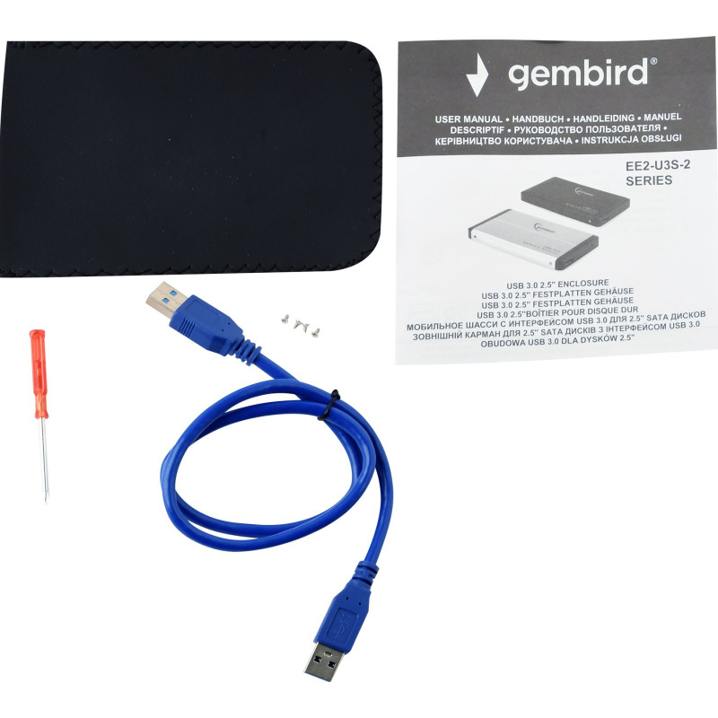 Gembird | EE2-U3S-2 | SATA 3Gb/s | USB 3.0 | 2.5