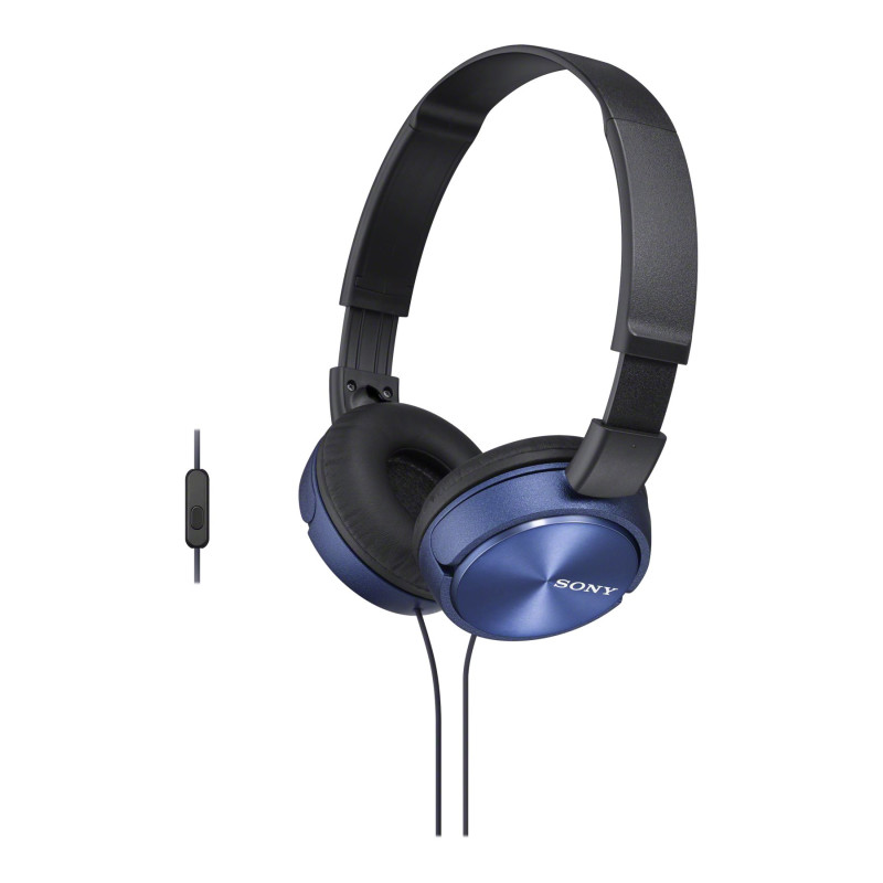 Sony | Salokāmas austiņas | MDR-ZX310 | Galvassega/uz auss | Zils