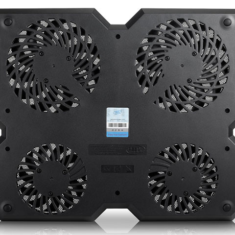 Deepcool | Multicore x6 | Notebook cooler up to 15.6" | Black | 380X295X24mm mm | 900g g
