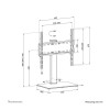 Neomounts Desk Mount | DS45-430BL14 TV stand | Adjustable Height, Swivel | 32-55 " | Maximum weight (capacity) 40 kg | Black