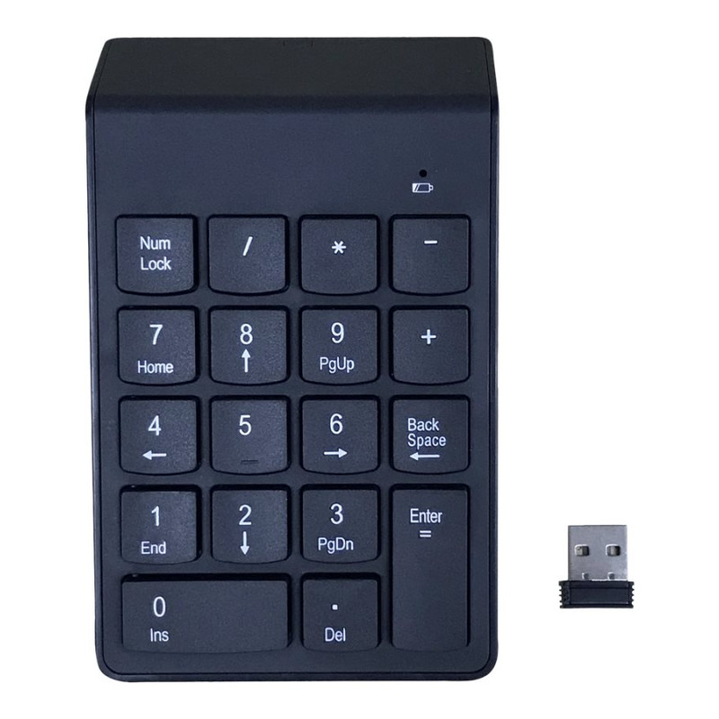 Gembird | Ciparu tastatūra | KPD-W-02 | Ciparu tastatūra | Bezvadu | N/A | Melna