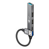 Goobay Slim 4-Port USB centrmezgls, USB-A uz USB-C/USB-A, 5 Gbit/s | 74458