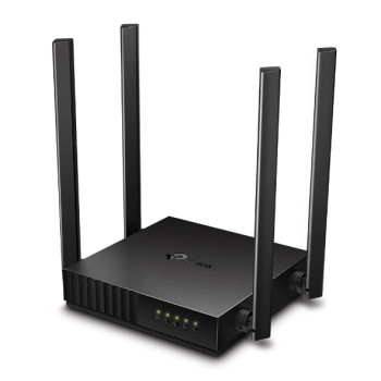 TP-LINK | Dual Band maršrutētājs | Archer C54 | 802.11ac | 300+867 Mbit/s | 10/100 Mbit/s | Ethernet LAN (RJ-45) porti 4 | Mesh atbalsts Nē | MU-MIMO Jā | Nav mobilo datu | Antenas tips 4xFiksētas