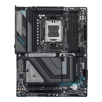 Gigabyte X870 GAMING X WIFI7 | Procesoru saime AMD | Procesora ligzda AM5 | DDR5 DIMM | Atbalstītie cietā diska interfeisi SATA, M.2 | SATA savienotāju skaits 4