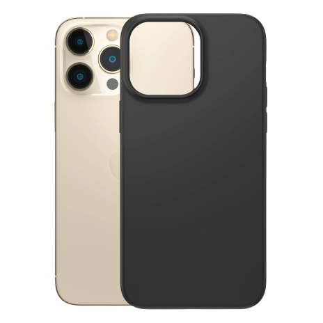 PanzerGlass | Bioloģiski noārdāma vāciņa | Aizsardzība aizmugurei | Apple | iPhone 14 Pro Max | Bioloģiskas izcelsmes plastmasa | Melns | Savietojams ar bezvadu uzlādi; Militārā standarta; 100% kompostējams