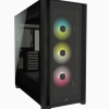 Corsair | RGB datorkorpuss | iCUE 5000X | Sānu logs | Melns | ATX | ATX
