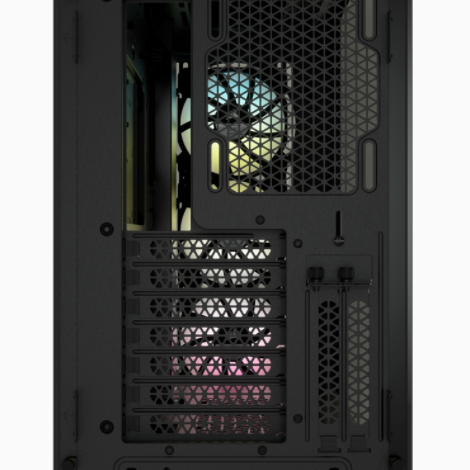Corsair | RGB datorkorpuss | iCUE 5000X | Sānu logs | Melns | ATX | ATX