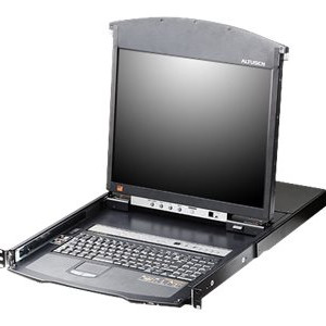 Aten KL1508AIN 1‑vietu/attālināta piekļuve 8‑porta daudzinterfeisu Cat 5 divrindas LCD KVM pārslēdzējs pār IP | Aten | 1‑vietu/attālināta piekļuve 8‑porta daudzinterfeisu Cat 5 divrindas LCD KVM pārslēdzējs pār IP | KL1508AIN