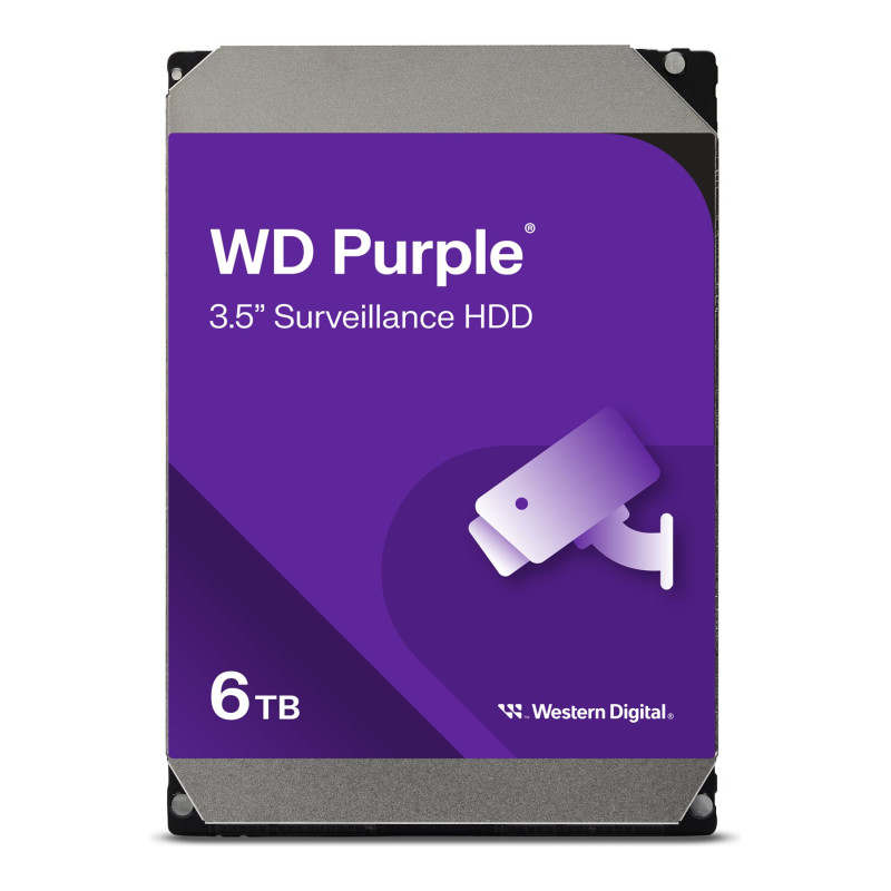 Western Digital | Cietais disks | Purple WD64PURZ | 5460 RPM | 6000 GB