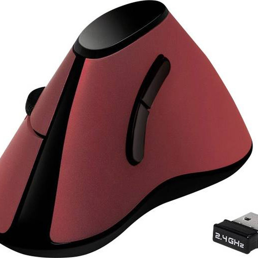 Logilink | Ergonomic Vertical Mouse | ID0159 | Wireless | Optical | Red