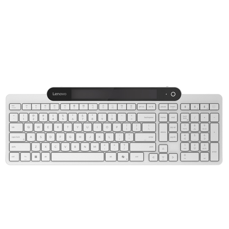 Lenovo | 800 Self-Charging | Klaviatūra | Bezvadu | Lietuviešu | Bluetooth | Bezvadu savienojums | Balta