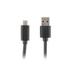 Lanberg | USB Type-C uz USB Type-A 3.1 kabelis, 1.8 m | CA-USBO-31CU-0018-BK | USB Type-C uz USB Type-A