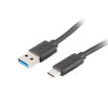Lanberg | USB Type-C uz USB Type-A 3.1 kabelis, 1.8 m | CA-USBO-31CU-0018-BK | USB Type-C uz USB Type-A