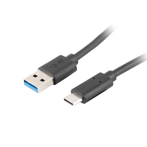 Lanberg | USB Type-C uz USB Type-A 3.1 kabelis, 1.8 m | CA-USBO-31CU-0018-BK | USB Type-C uz USB Type-A