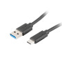 Lanberg | USB Type-C uz USB Type-A 3.1 kabelis, 1.8 m | CA-USBO-31CU-0018-BK | USB Type-C uz USB Type-A
