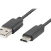 Lanberg | USB Type-C uz USB Type-A 3.1 kabelis, 1.8 m | CA-USBO-31CU-0018-BK | USB Type-C uz USB Type-A