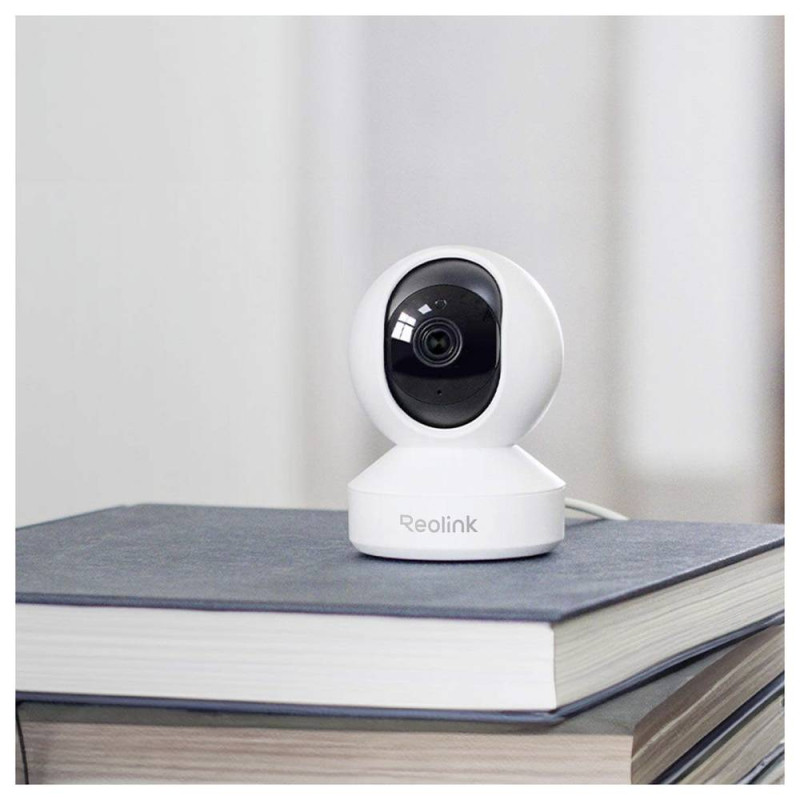 Reolink 4K divu joslu Wi‑Fi 6 iekštelpu kamera ar automātisku izsekošanu | E Series E340 | PTZ | 8 MP | 2.8-8mm/F1.6 | Micro SD, maks. 512GB
