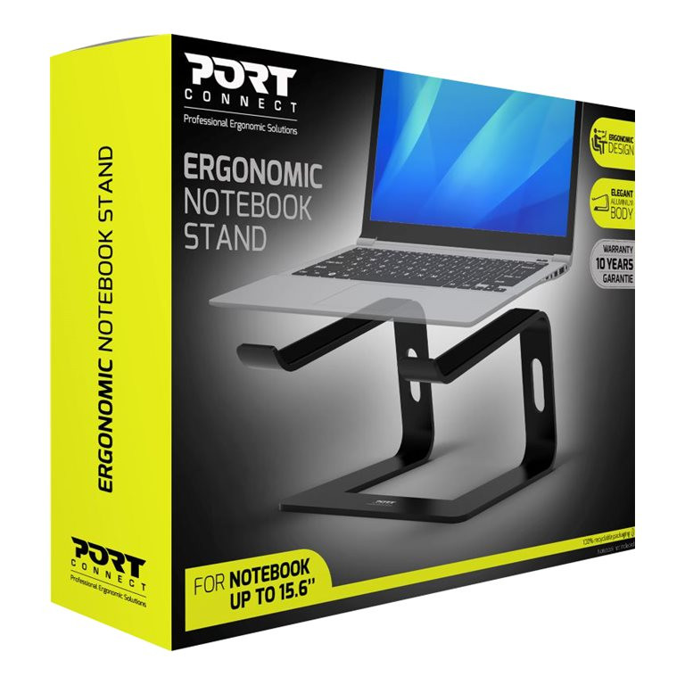 PORT DESIGNS | Ergonomic Notebook stand | 901103 | Notebook Stand | Black