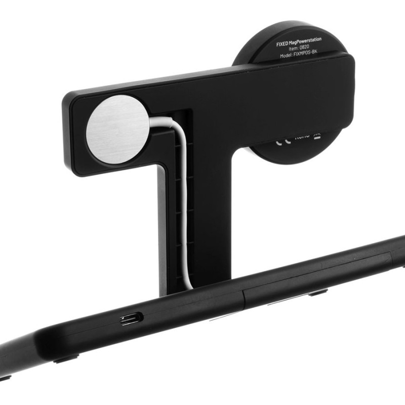 Fixed | MagPowerstation 3-in-1 bezvadu uzlādes statīvs ar MagSafe kronšteinu | FIXMPOS-BK | Melns