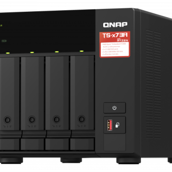 QNAP | 4 slota QTS un QuTS hero NAS | TS-473A-8G | Līdz 4 HDD/SSD ar karstā maiņa | AMD Ryzen | Ryzen V1500B četru kodolu | Procesora frekvence 2.2 GHz | 8 GB | DDR4