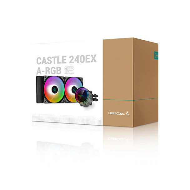 Deepcool | CASTLE 240EX A-RGB | Black | Intel, AMD | CPU Liquid Cooler