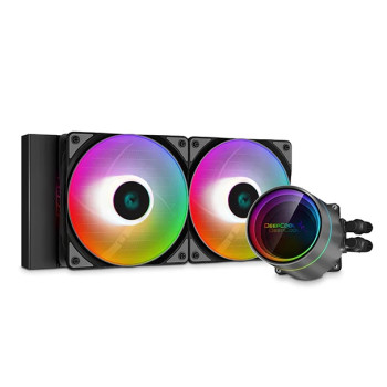 Deepcool | CASTLE 240EX A-RGB | Melns | Intel, AMD | CPU šķidruma dzesētājs