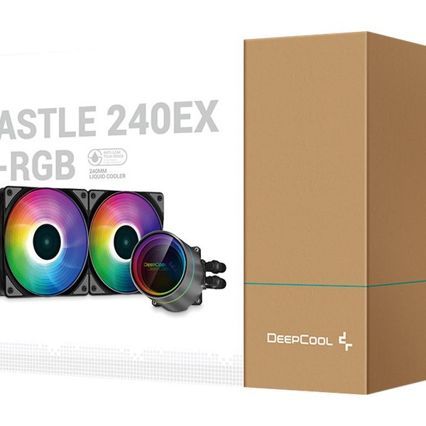 Deepcool | CASTLE 240EX A-RGB | Black | Intel, AMD | CPU Liquid Cooler