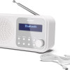 Sharp DR-P420(WH) Tokyo pārnējama digitālā radio, FM/DAB/DAB+, Bluetooth 5.0, USB vai bateriju barošana, sniegbalta | Sharp | Tokyo Portable Digital Radio | DR-P420(WH) | Bluetooth | White