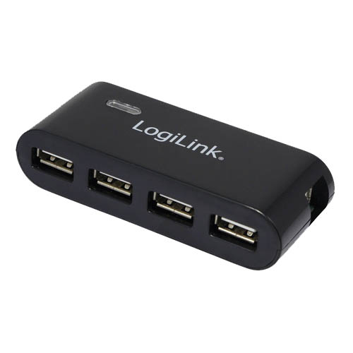 Logilink | USB 2.0 4 portu koncentrators ar barošanas adapteri