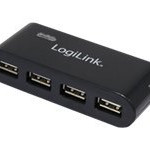 Logilink | USB 2.0 4 portu koncentrators ar barošanas adapteri