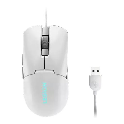 Lenovo | RGB Gaming Mouse | Legion M300s | Gaming Mouse | Wired via USB 2.0 | Glacier White