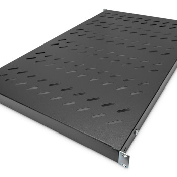 Digitus plaukts ar regulējamām sliedēm fiksētai montāžai 483 mm (19