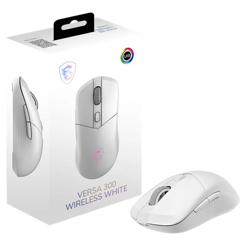 MSI VERSA 300 WIRELESS WHITE | Bezvadu | 2.4 GHz, Bluetooth, USB 2.0