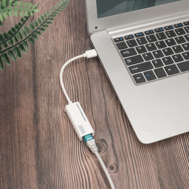 Digitus | USB 3.0 to Gigabit Ethernet Adapter USB-A Male, 10/100/1000 Mbps | DN-3023 | Network Adapter